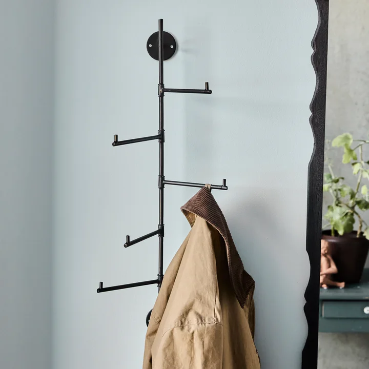 House Doctor - Flex Barre à crochets, H 70.5 cm, noir