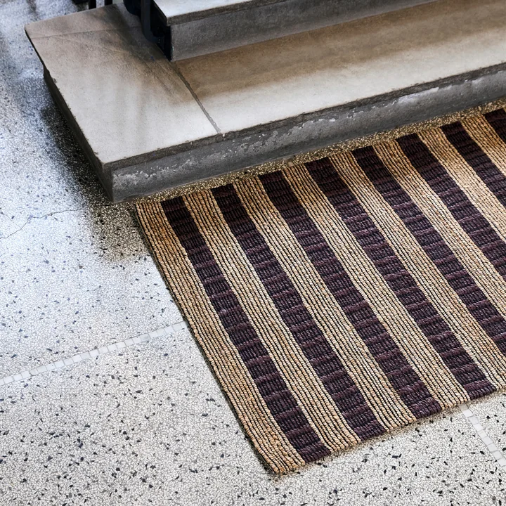 House Doctor - Block Tapis, 85 x 130 cm, naturel / marron