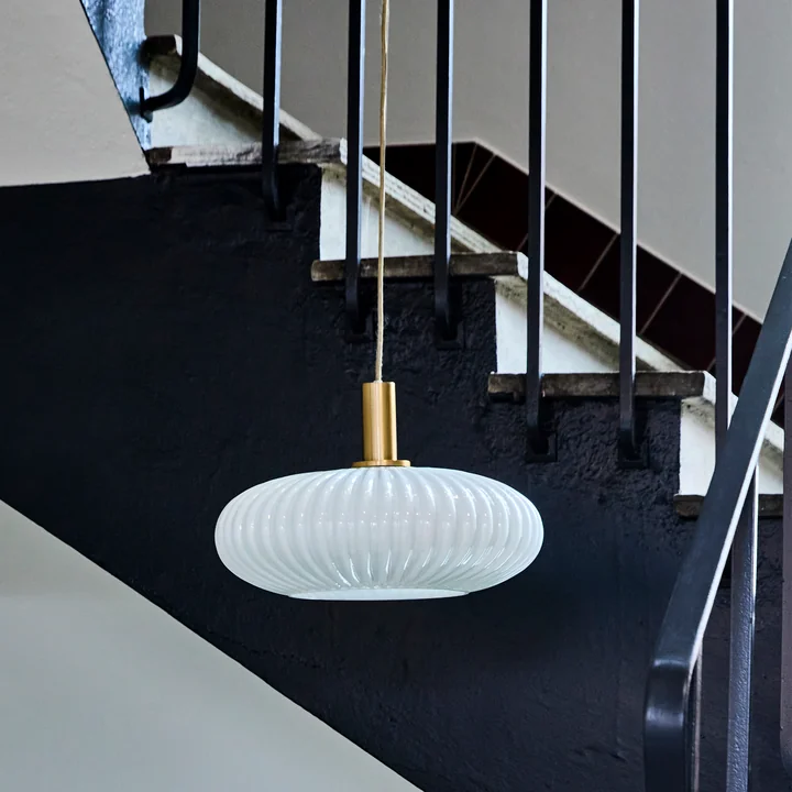 House Doctor - Fort Lampe suspendue, finition laiton antique / blanc cassé