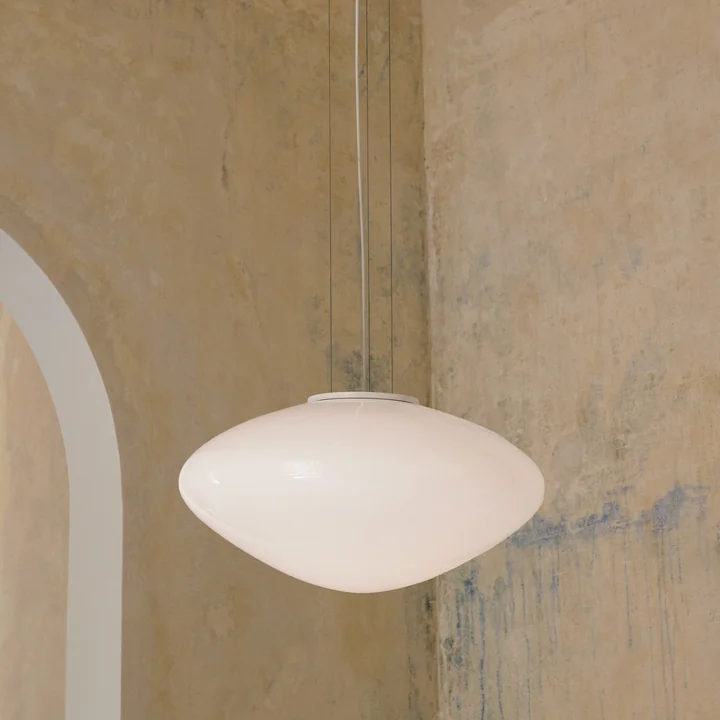 & Tradition - Mist AP20 Lampe suspendue, Ø 56 cm x H 29 cm, blanc mat