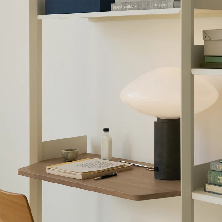 & Tradition - Rombe IF2 Étagère avec plateau, placage chêne / albâtre/ étagères albâtre