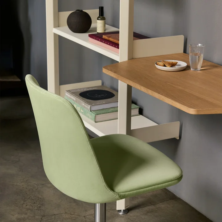 & Tradition - Rombe IF2 Étagère avec plateau, placage chêne / albâtre/ étagères albâtre