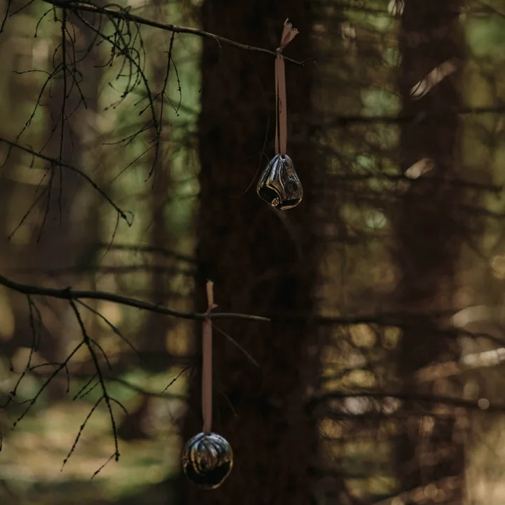 Ferm Living - Bellure Boule de Noël, argent (set de 2)