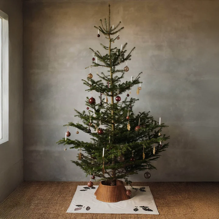 Ferm Living - Braided Bordure de sapin de Noël, naturel