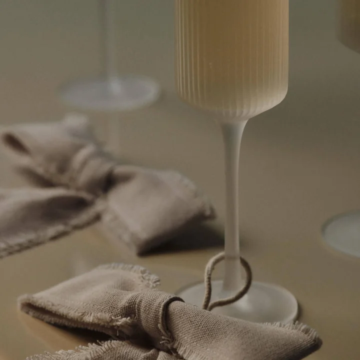 Ferm Living - Ripple Flûte à champagne, givrée