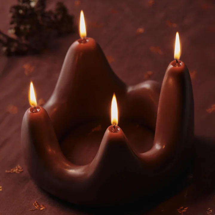 Ferm Living - Stala Bougie, Ø 20 cm, dark grape