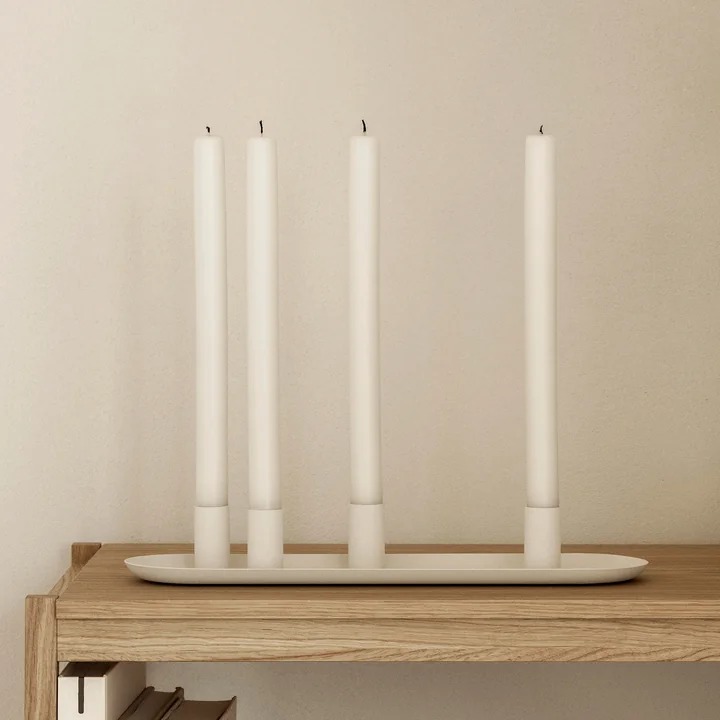 Blomus - Loha bougeoir, ovale, moonbeam