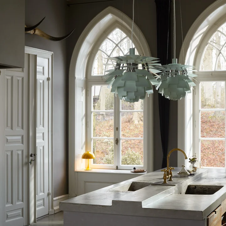 Louis Poulsen - PH Artichoke, dusty green / chromé