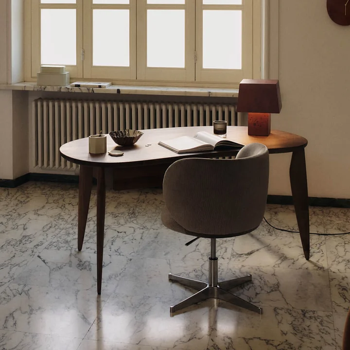 Ferm Living - Feve Table de salle à manger, 160 x 86 cm, noyer