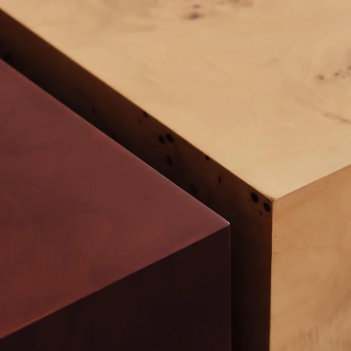 Ferm Living - Burl Coffee Table, teinté foncé et naturel