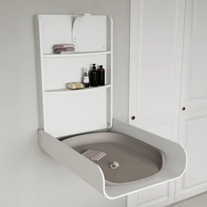 Sebra - Table à langer murale, blanc