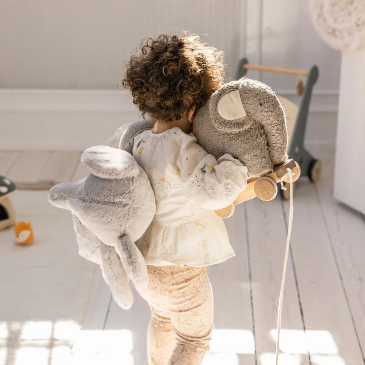 Sebra - Peluche à tirer Fanto l'éléphant, gris