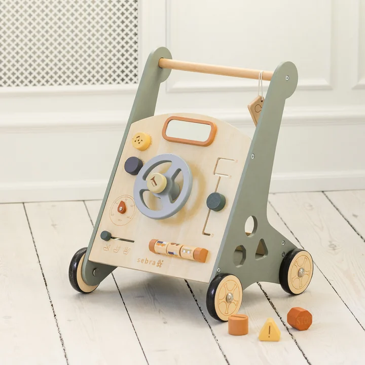 Sebra - Poussette d'apprentissage avec activités, voiture