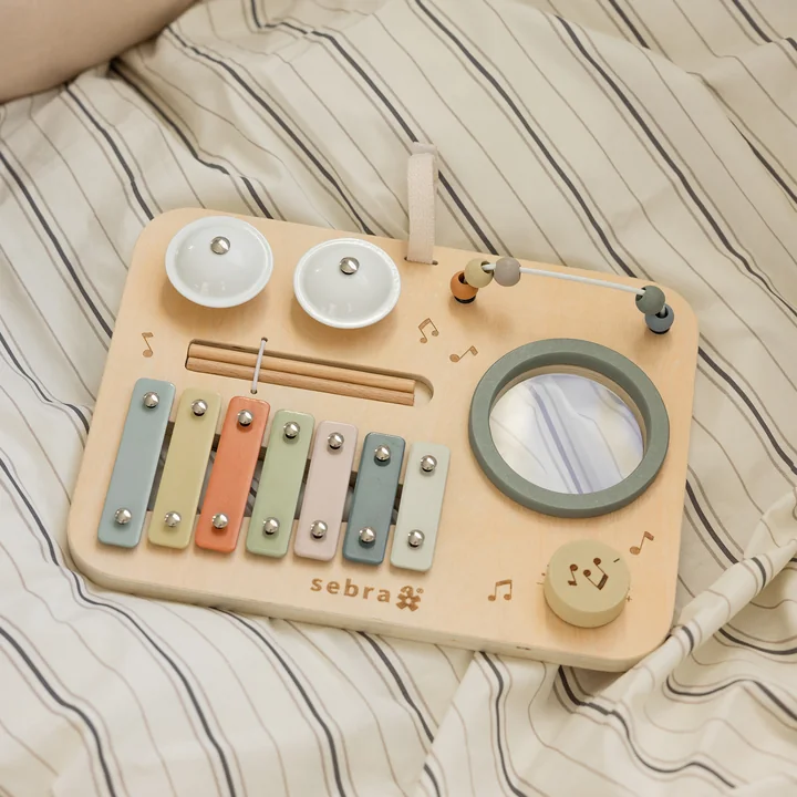 Sebra - Tableau d'activités Musique, multicolore