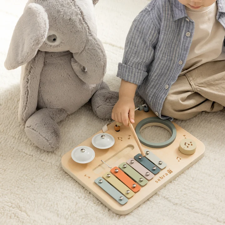 Sebra - Tableau d'activités Musique, multicolore