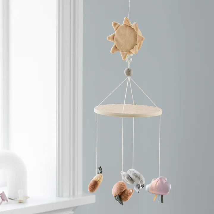 Sebra - Musique & Mobile miroir Woodland, multicolore