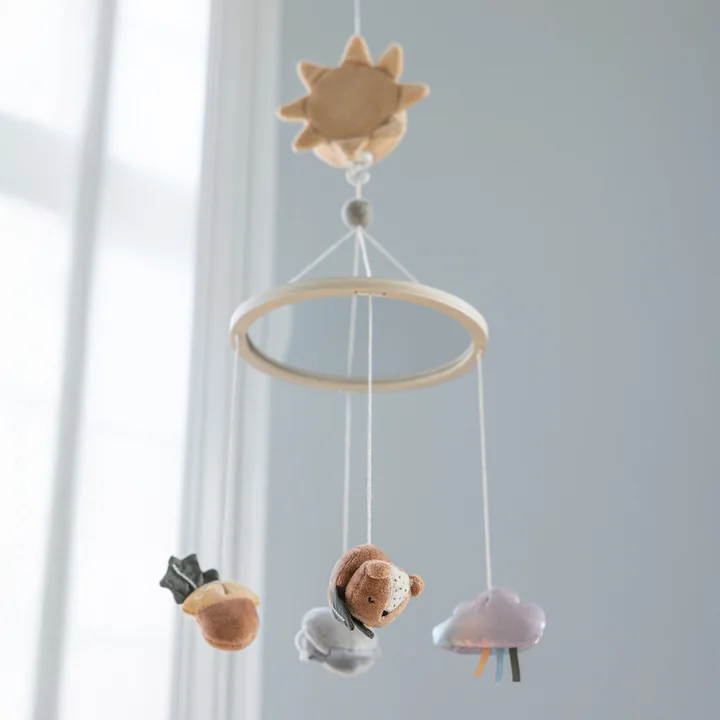 Sebra - Musique & Mobile miroir Woodland, multicolore