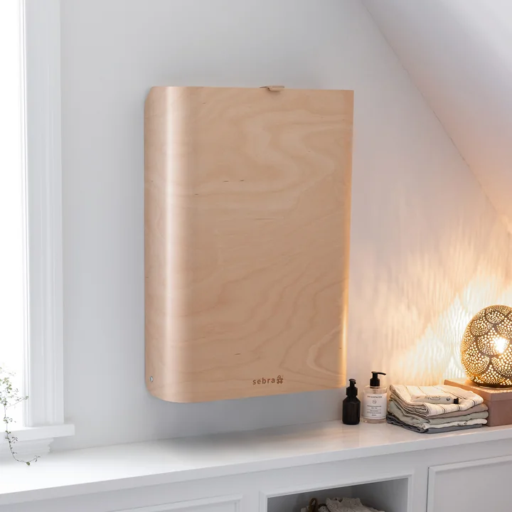 Sebra - Table à langer murale, hêtre