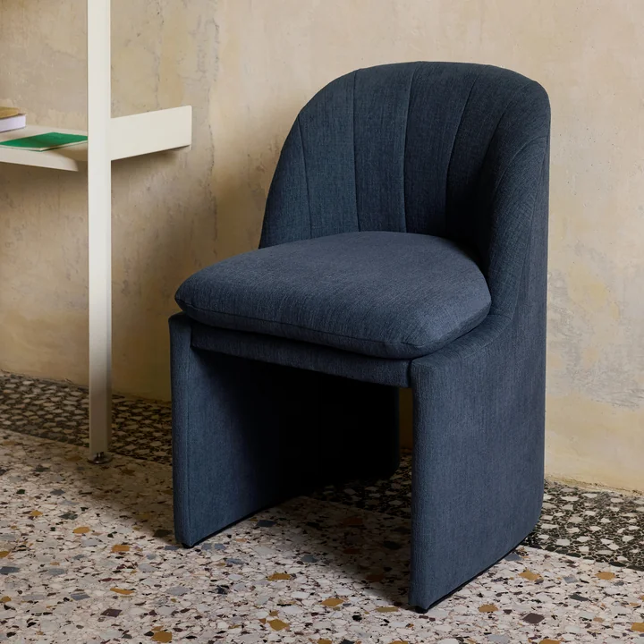 & Tradition - Loafer SC106 Dining Chair, gris (Tissu Kvadrat Cifrado 0771)
