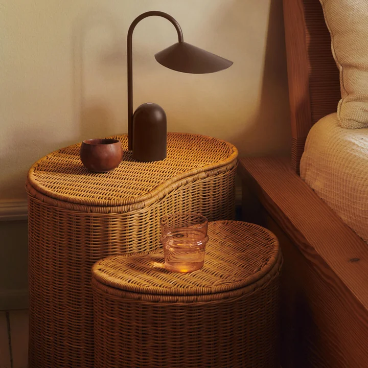 Ferm Living - Panier de rangement Willora, naturel (lot de 2)