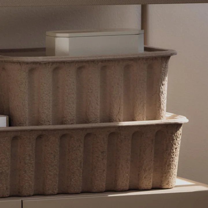Ferm Living - Paper Pulp Boîte de rangement, marron
