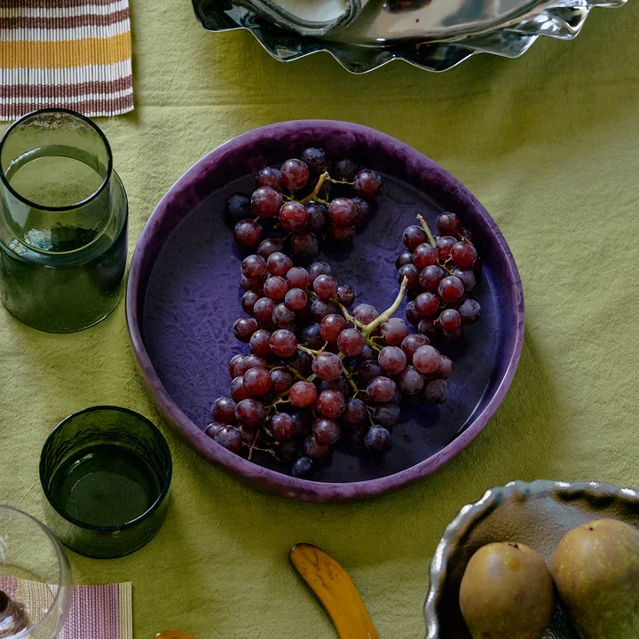 HKliving - Shell Saladier, Ø 26,5 cm, plum