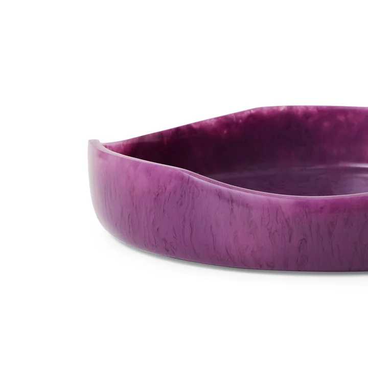 HKliving - Shell Saladier, Ø 26,5 cm, plum