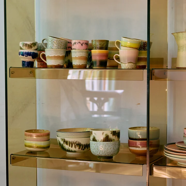 HKliving - 70's Bol à pâtes, tasse à café, tasse à cappuccino