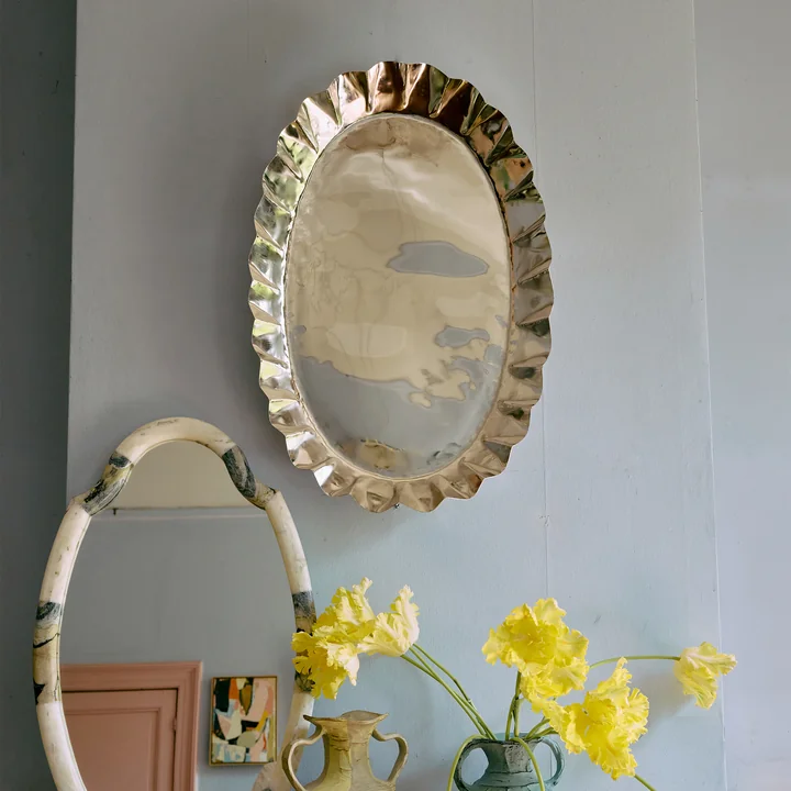 HKliving - New Classics Plateau, large, chrome