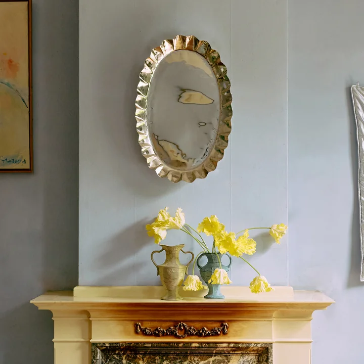 HKliving - New Classics Plateau, large, chrome