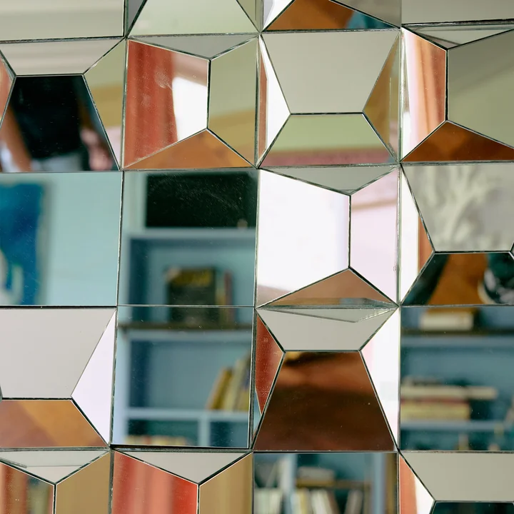 HKliving - Relief Miroir mural, 60 x 85 cm