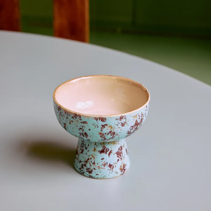 HKliving - 70's Bol à tapas avec pied, Ø 11 cm, patina