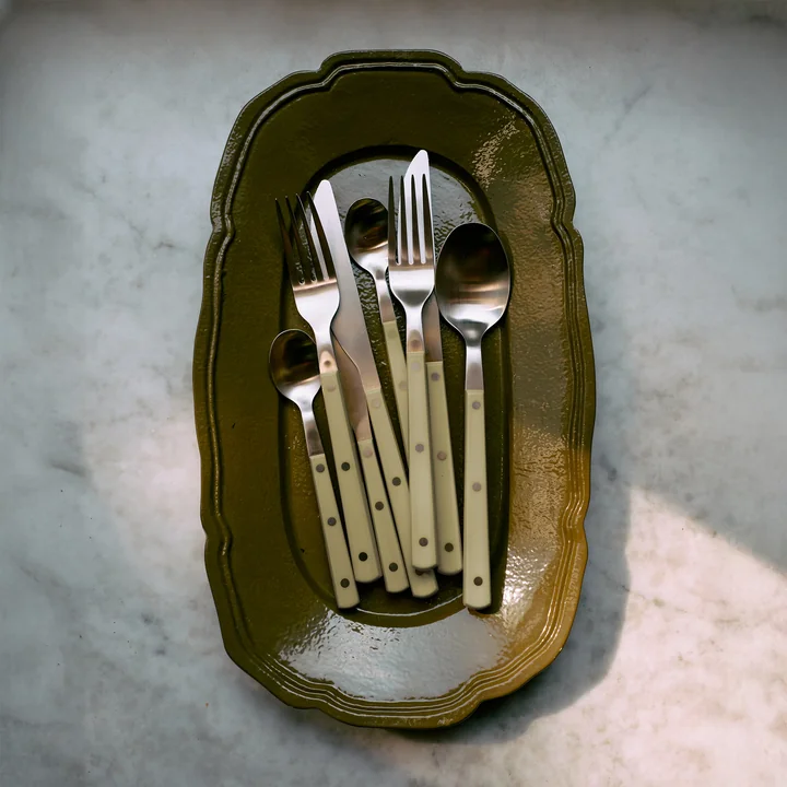 HKliving - New Classics Plateau de service, 35 x 21 cm, olive