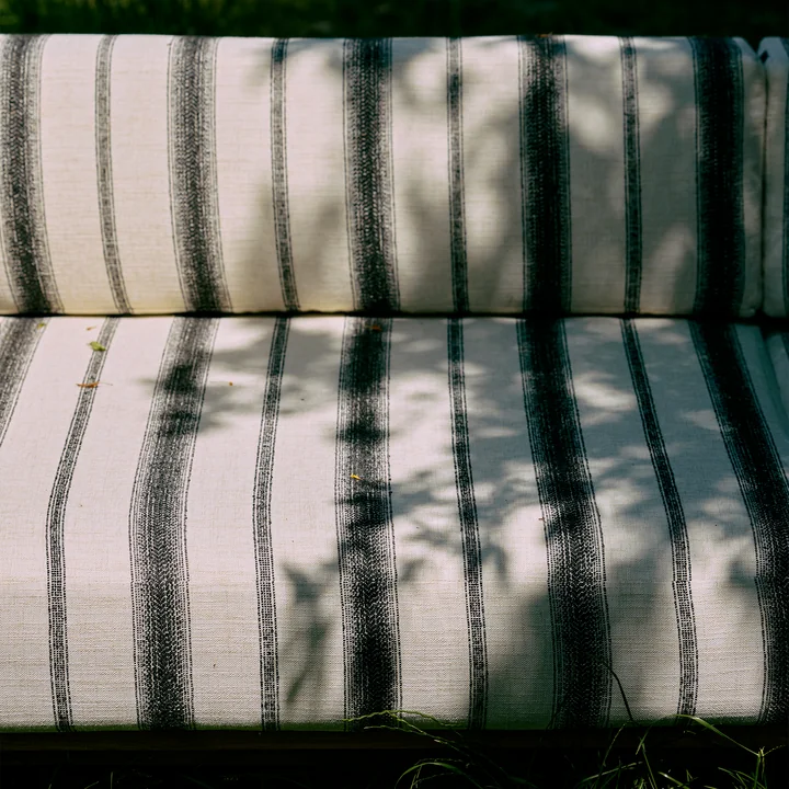 HKliving - Outdoor Teak Canapé de salon, chalkstripe