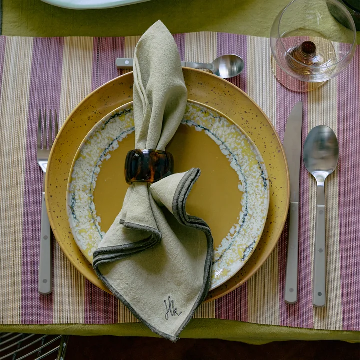 HKliving - Ronds de serviette, sunrise (lot de 4)