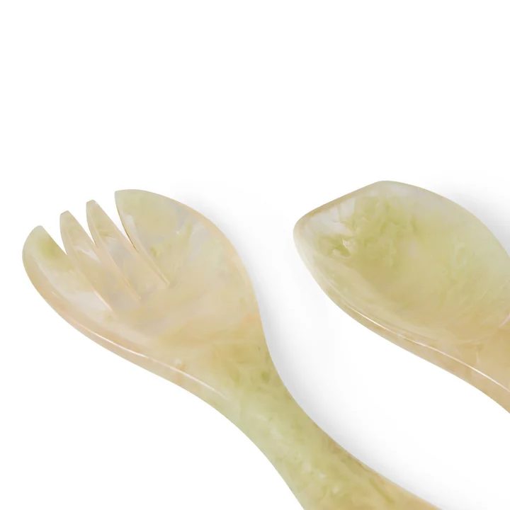 HKliving - Set de couverts à salade, mist green (2 pcs.)