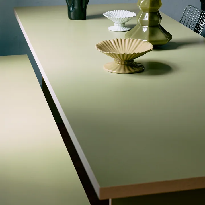 HKliving - Table de salle à manger rectangulaire, pistachio