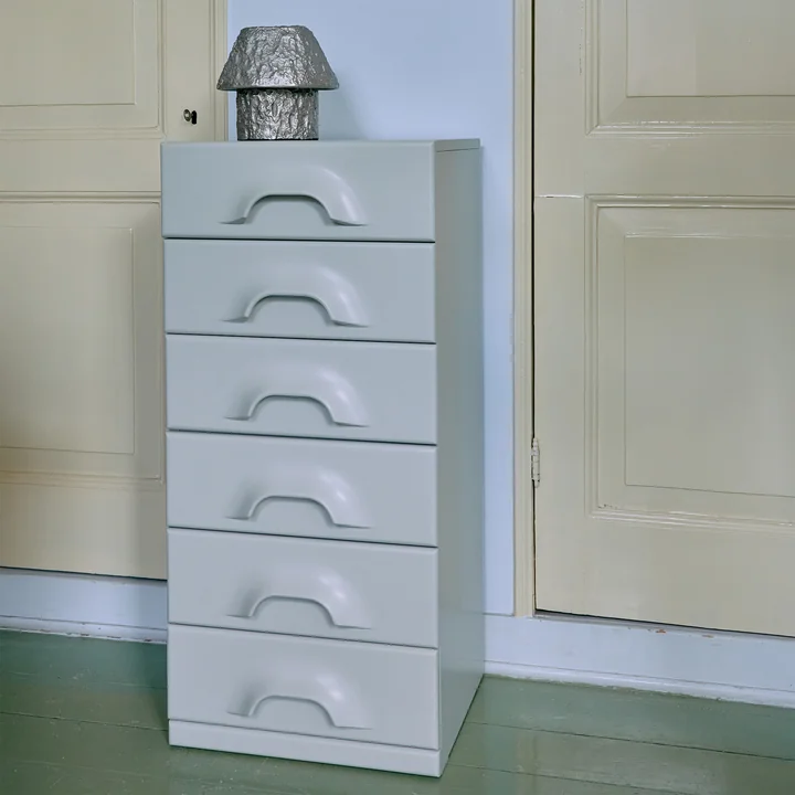 HKliving - Commode avec 6 tiroirs, overcast