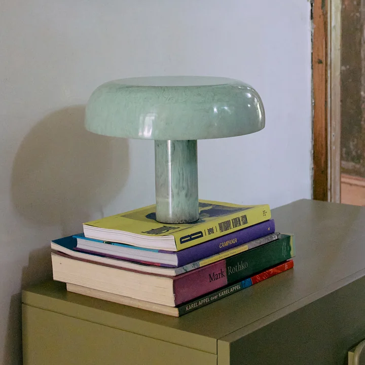 HKliving - Mushroom Lampe de table, small, menthe