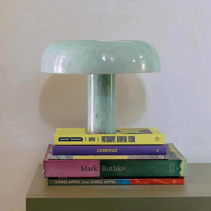 HKliving - Mushroom Lampe de table, small, menthe