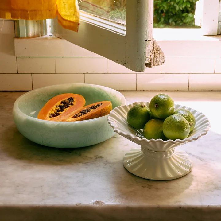 HKliving - New Classics Ribble bol avec pied, medium