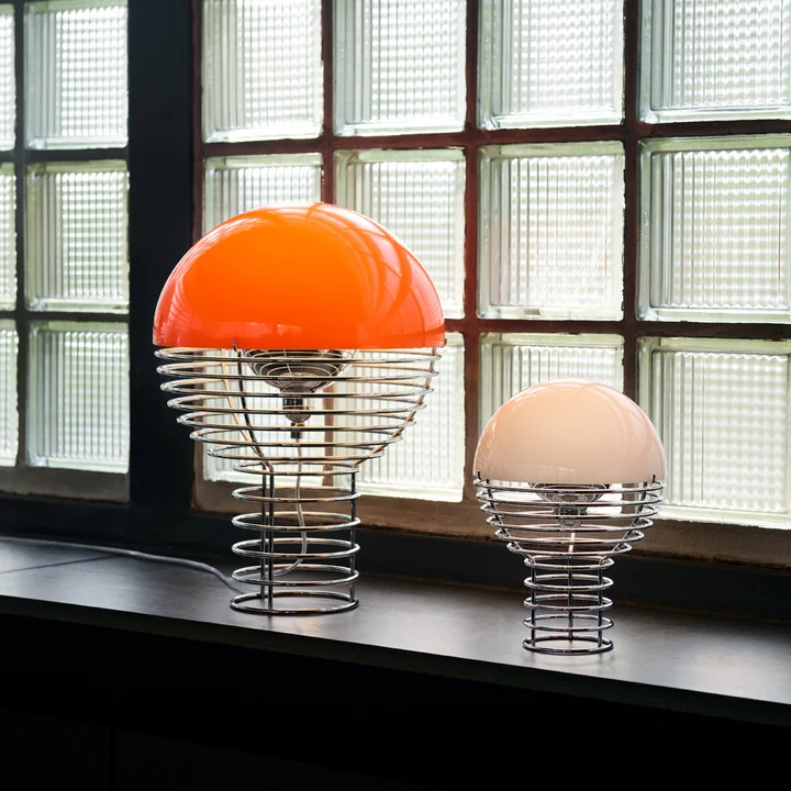 Verpan - Wire Lampe de table et Wire Lampe de table LED avec batterie