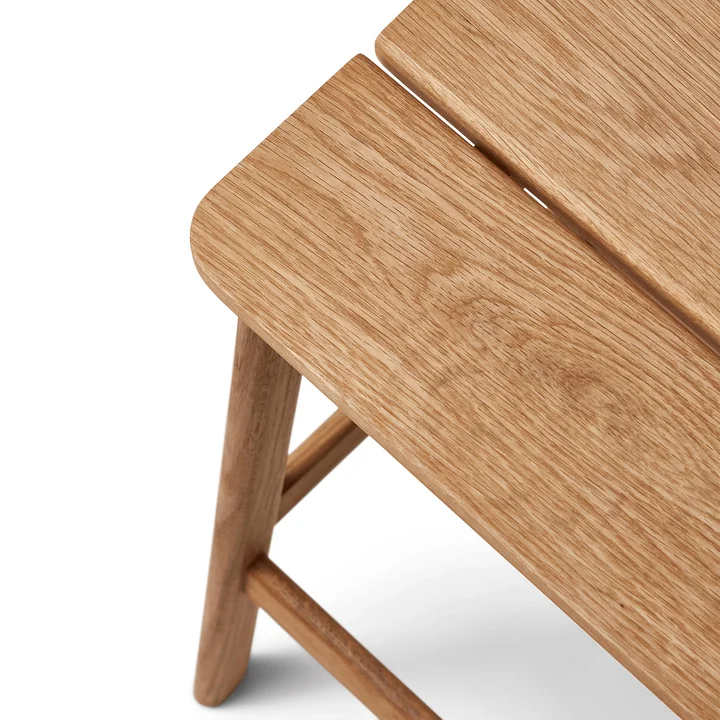 Form & Refine - Angle Tabouret de bar H 65 cm, chêne huilé