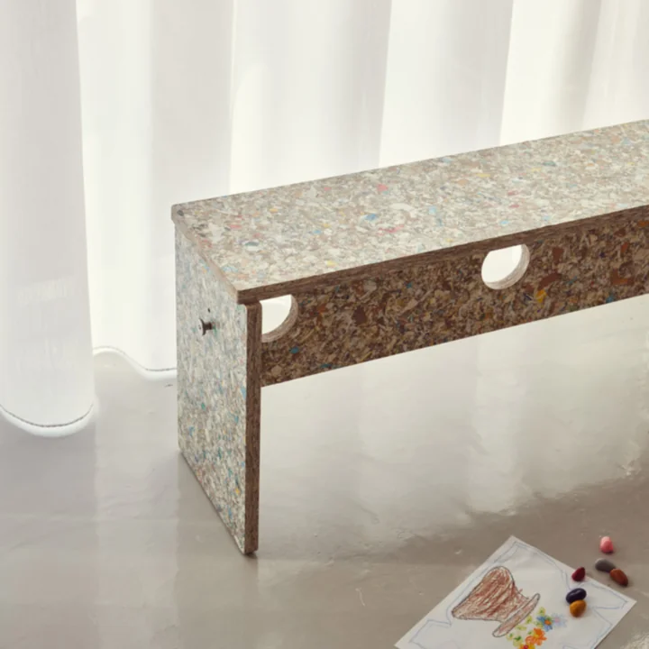 Form & Refine - Remake Banc, 95 cm, gris