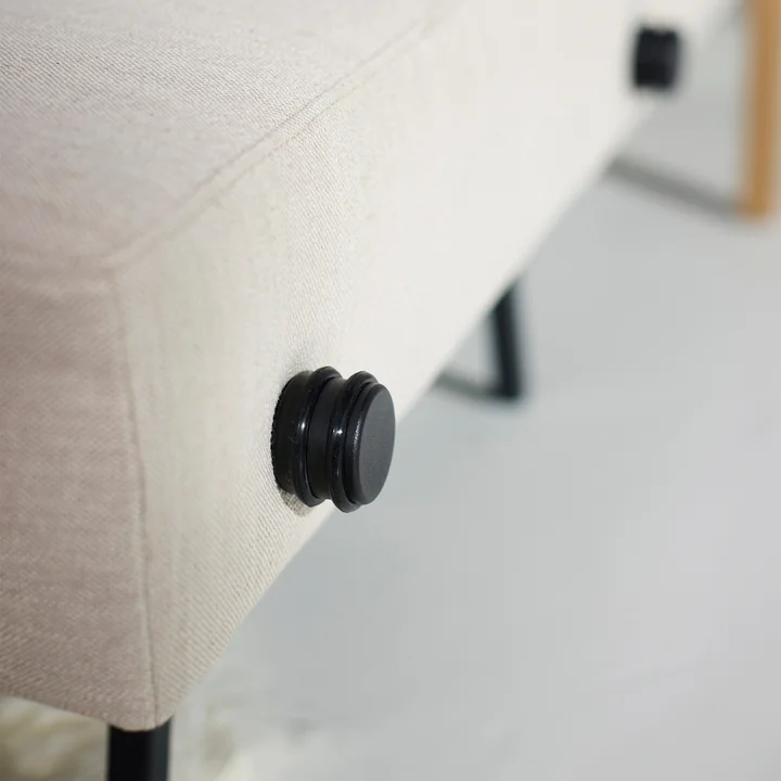 Innovation Living - Cubed 140 Canapé-lit, 148 x 98 cm, chêne / sable (612 Blida Sand Grey)