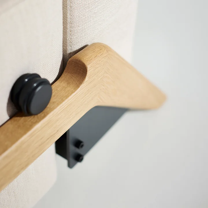 Innovation Living - Cubed 140 Canapé-lit, 148 x 98 cm, chêne / sable (612 Blida Sand Grey)