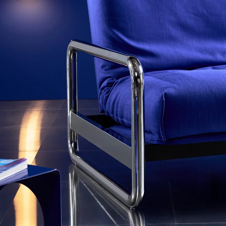 Innovation Living - Lomira Classic Canapé-lit, matelas nordique inclus, 140 x 200 cm (512 Elegance Ultramarine)