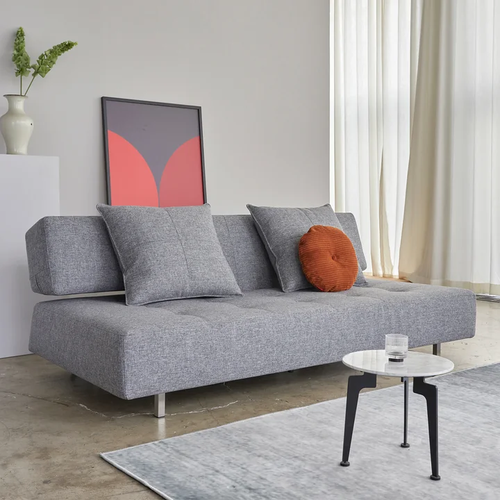 Innovation Living - Long Horn Deluxe Excess Canapé-lit, 210 x 114 cm, gris (565 Twist Granite )