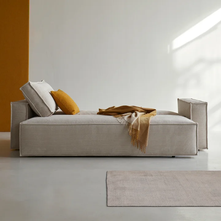Innovation Living - Newilla Canapé-lit, 246 x 110 cm, ivoire (595 Corduroy )