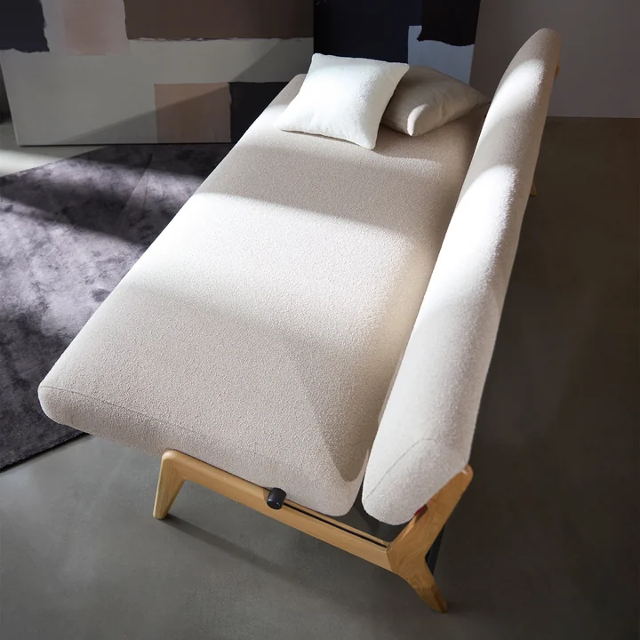 Innovation Living - Nolis Lit de jour, 213 x 92 cm, beige (539 Bouclé )